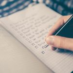 set goals hand writing list